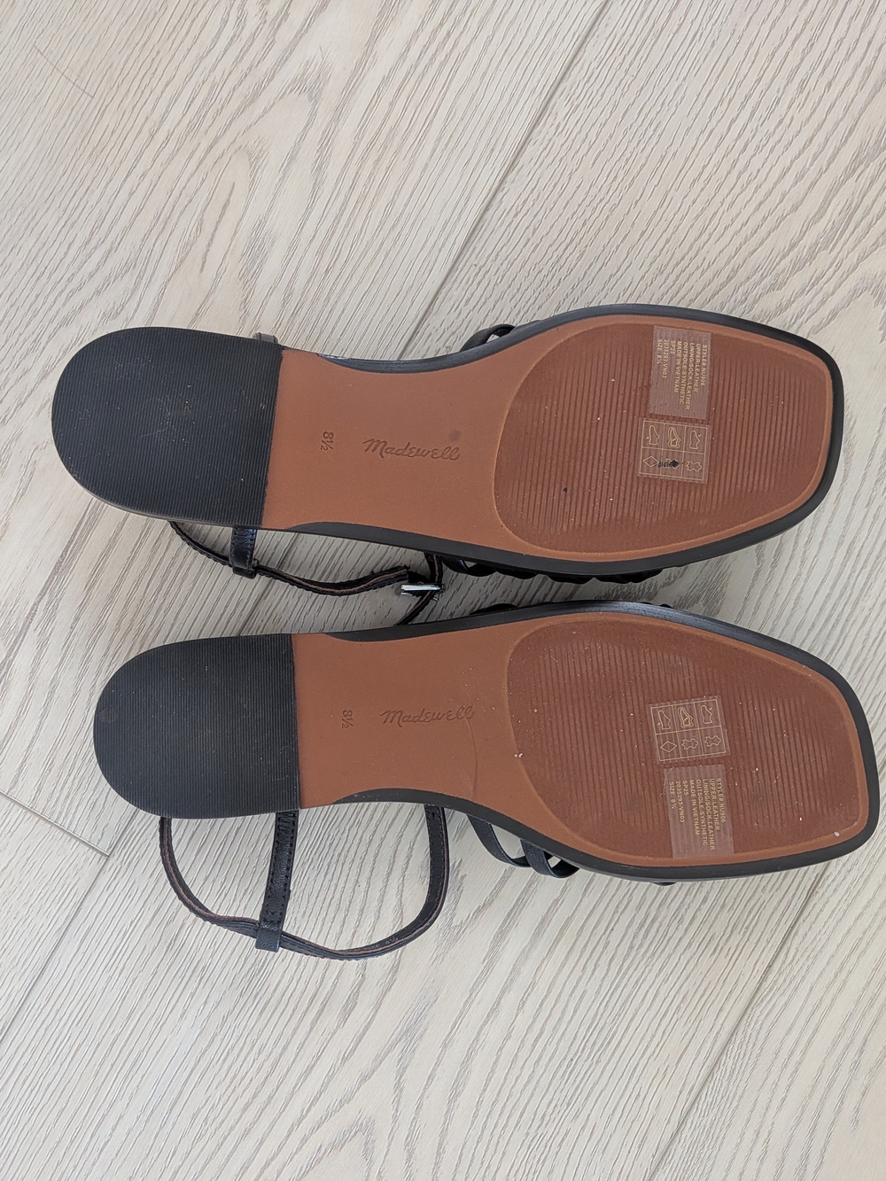 Madewell Woven Sandals Carob Dark Brown - Picture 4 of 4